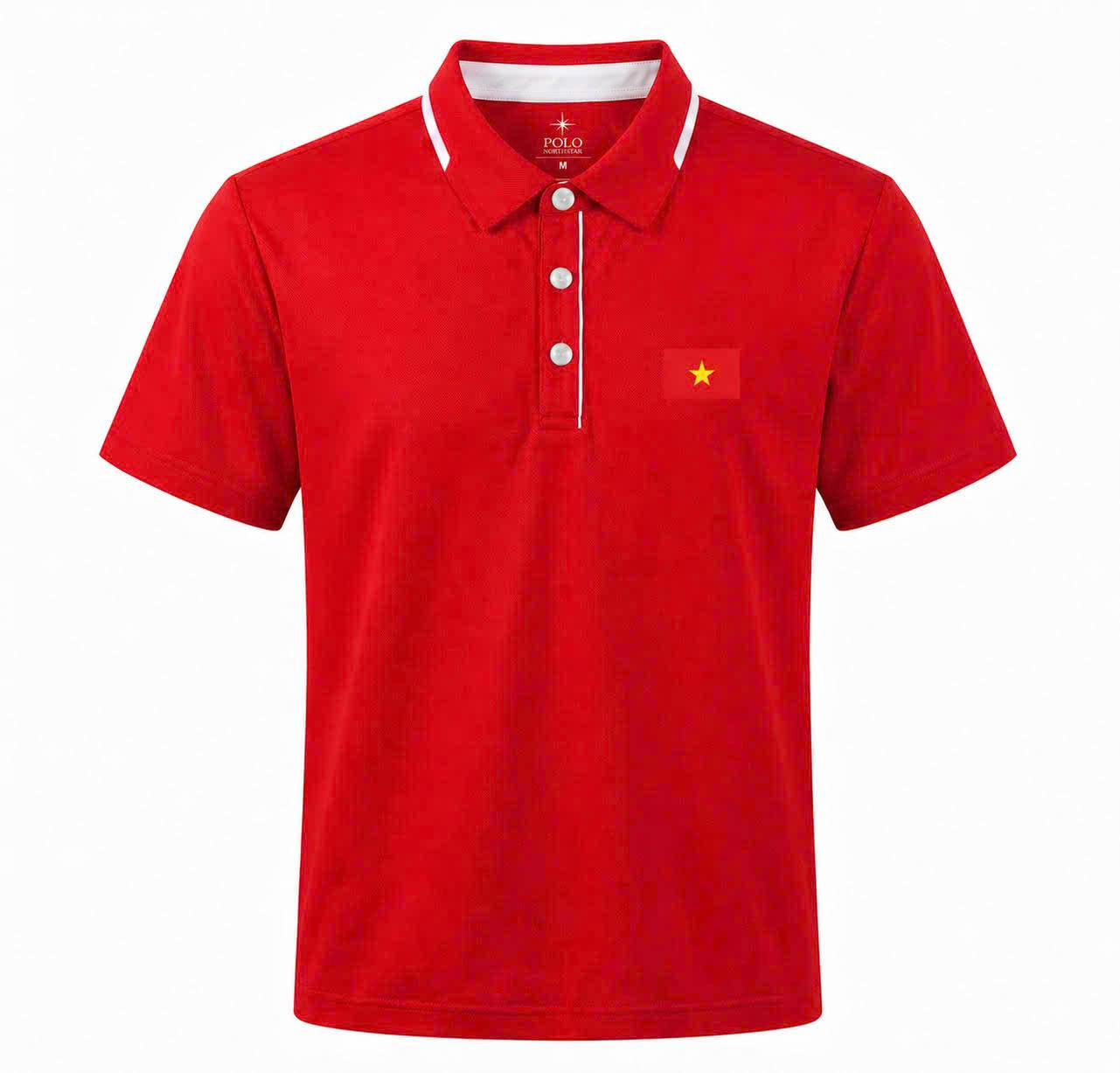 Red Flag Match Polo trên nền trung tính