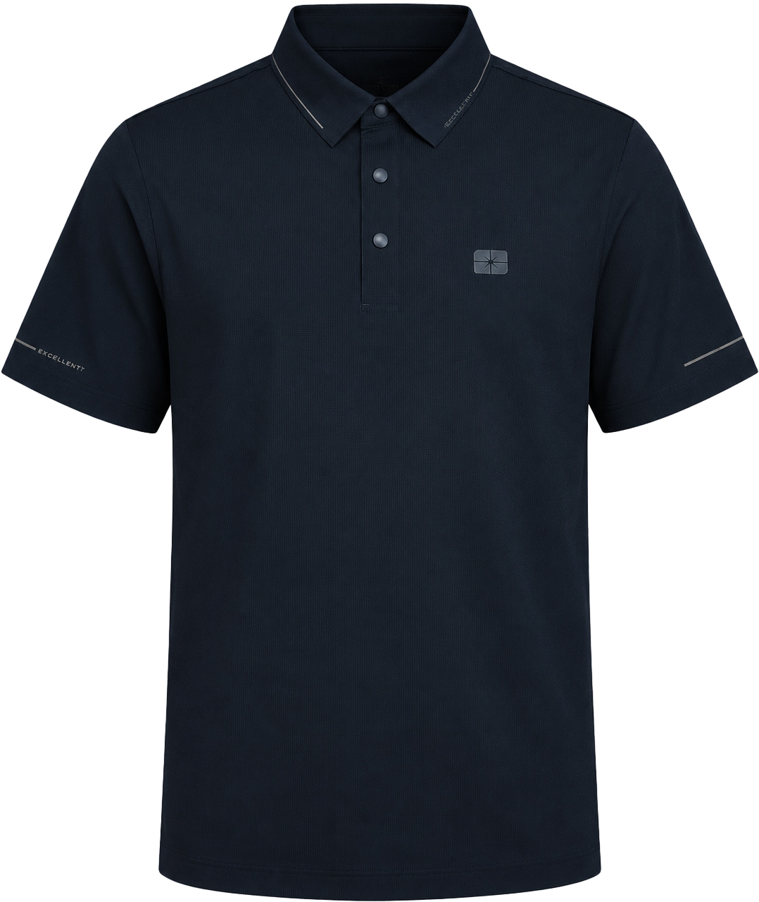 Polo Nam - Ngắn Tay - Xanh Navy trên nền trung tính