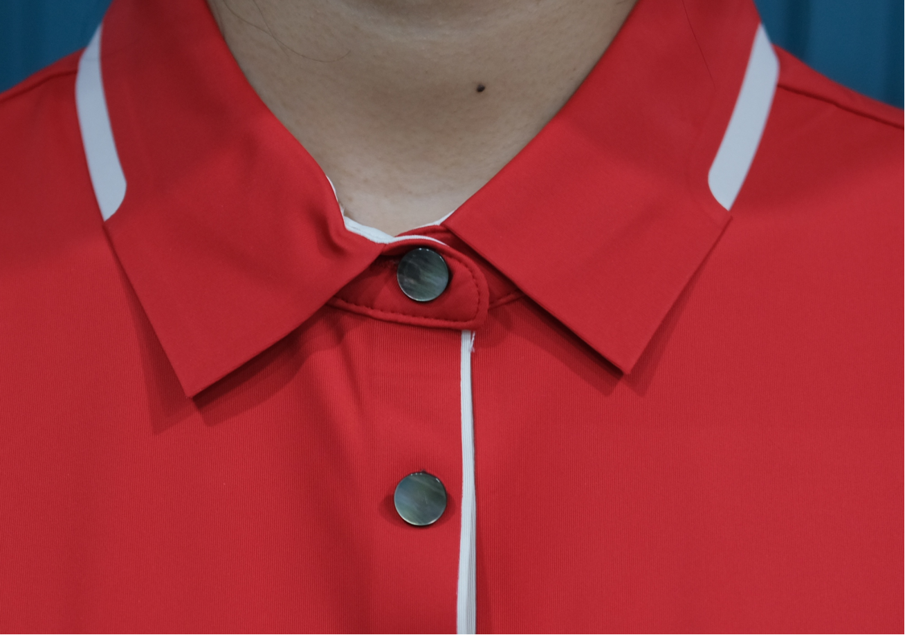 Polo Nữ - Ngắn Tay -  Đỏ góc 2