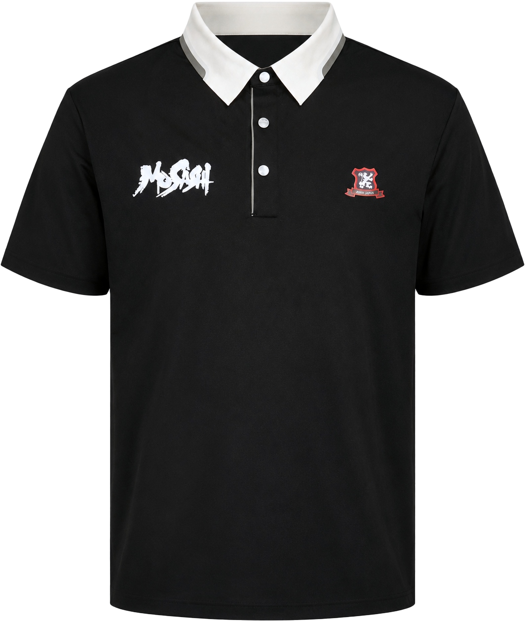 Polo Nam - Ngắn Tay - Đen (Musashi) trên nền trung tính