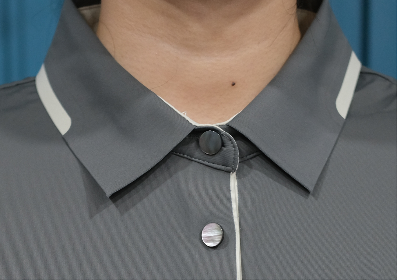 Polo Nữ - Ngắn Tay - Xám Đậm góc 3