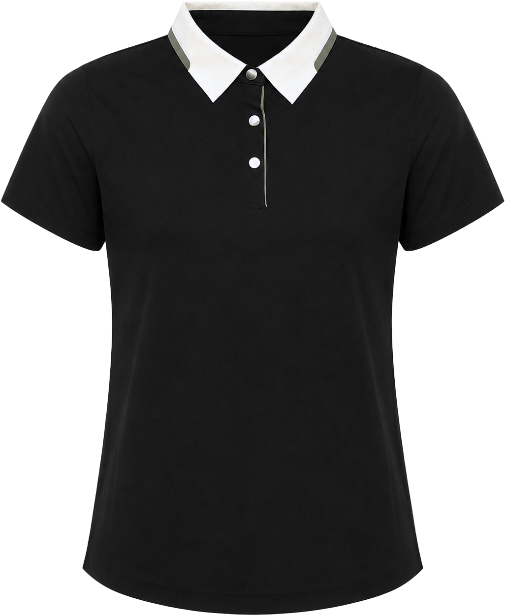 Polo Nữ - Ngắn Tay - Đen trên nền trung tính