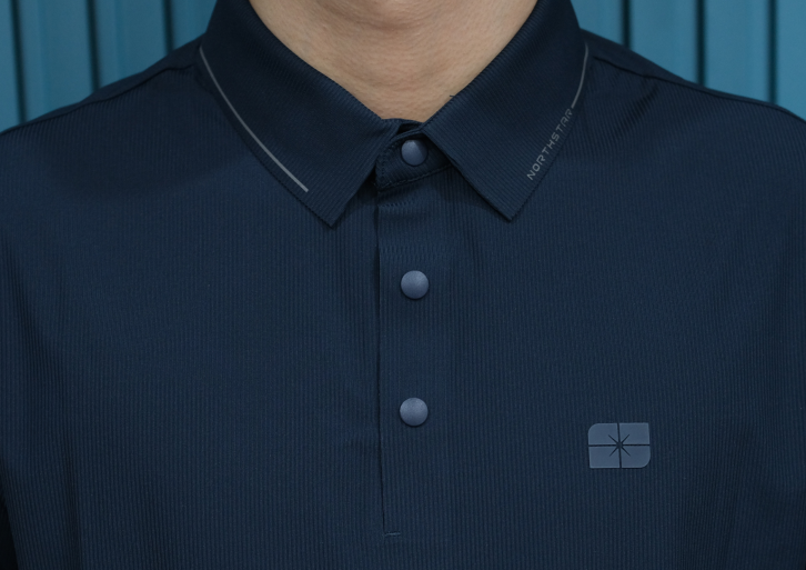 Polo Nam - Ngắn Tay - Xanh Navy góc 2