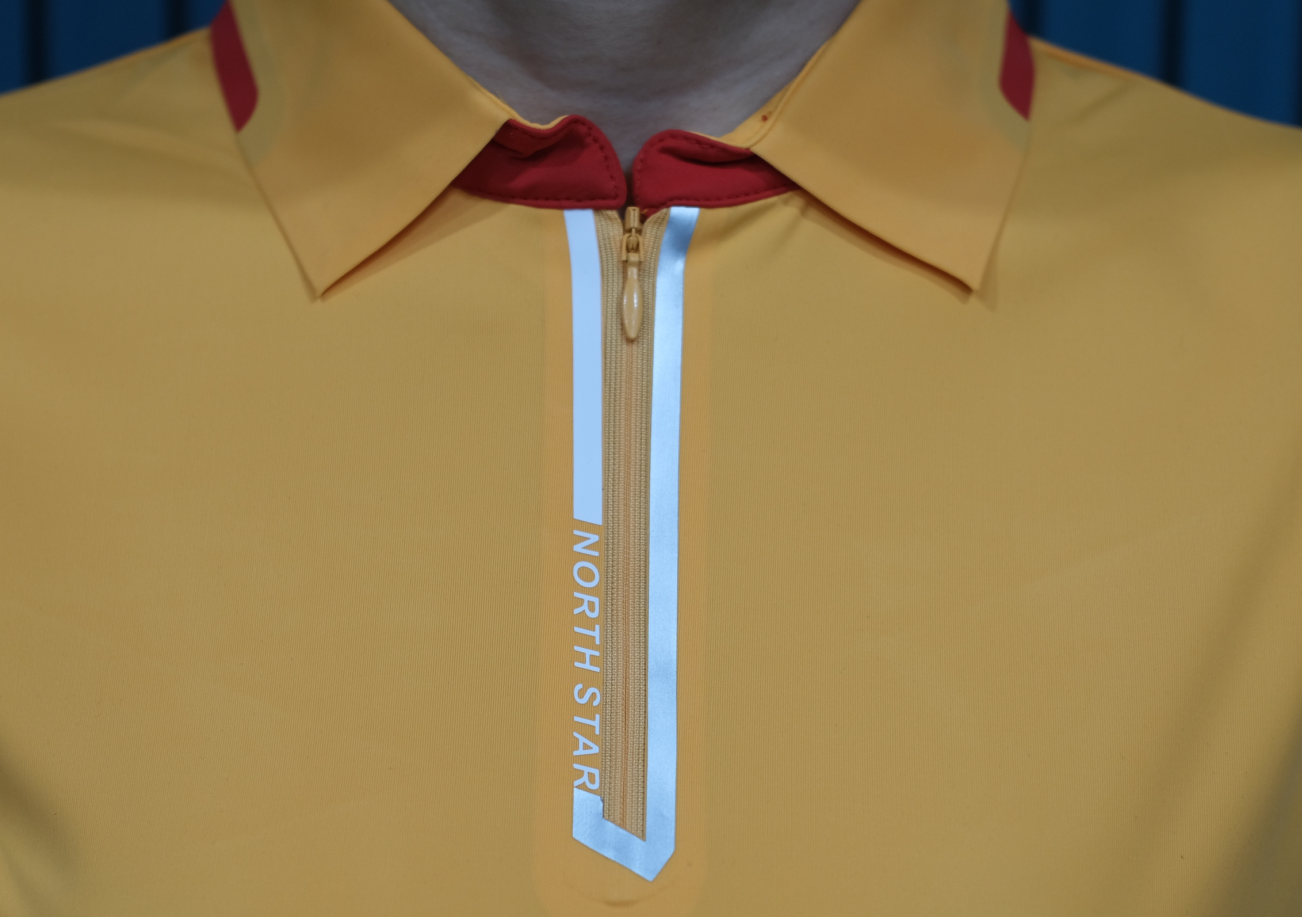 Polo Nữ - Dài Tay - Vàng Cam góc 2